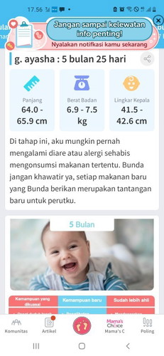 Padahal 5bln kan belom mpasi yaa