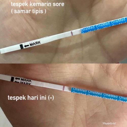 Tespek samar lalu negatif