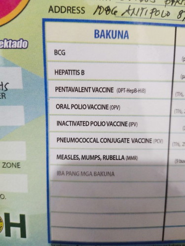 May mga vaccine po ba na hindi binibigay sa center?