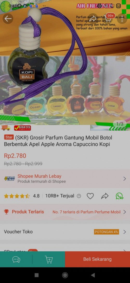 Parfum kopi bali