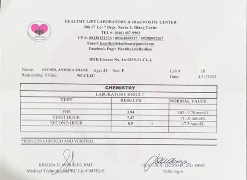 OGTT RESULT. MATAAS PO BA MASYADO?