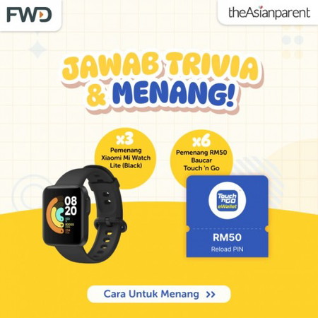 PERHATIAN: Menang Xiaomi Mi Watch Lite & RM50 Baucar TNG!