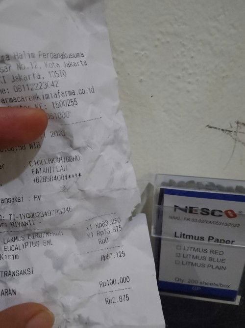 Jual Rugi kertas lakmus