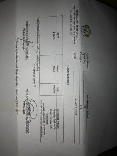 HCG Level for Pregnancy.