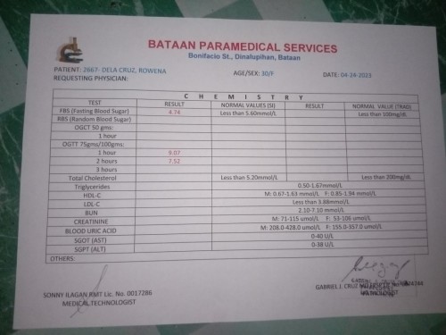 Mataas po ba sugar ko?sa may3 pa po kase check up ko.baka po may nakakaalam n momshie pa help po tnx