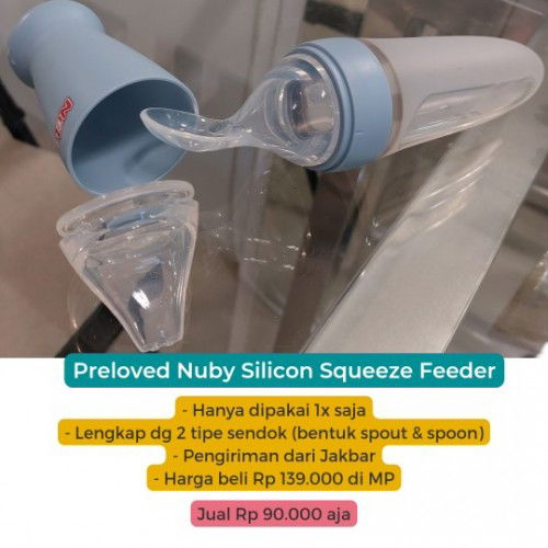 Preloved Nuby Silicone Squeeze Feeder