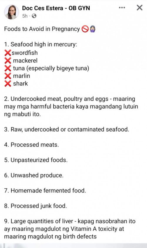 ICYDK: Foods to Avoid during Pregnancy