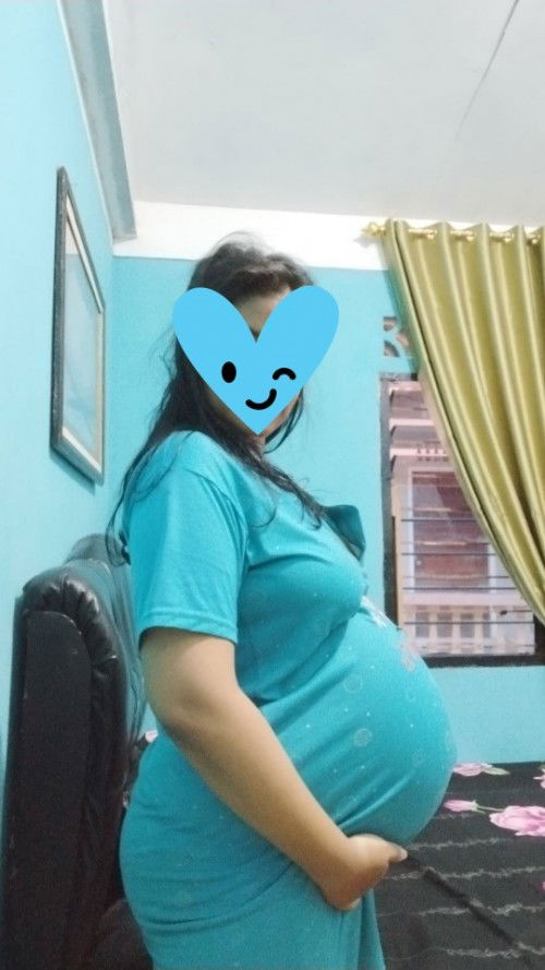 Perut udah turun apa belum?