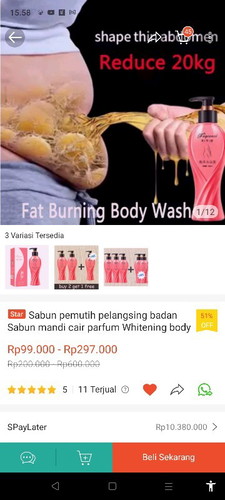 Sabun bisa menurunkan berat badan