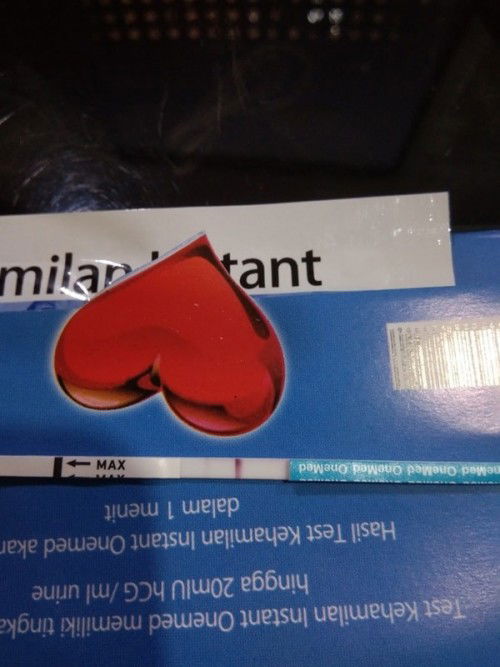 Bun muncul 2 garis samar gini, garis penguapan apa bukan ya?