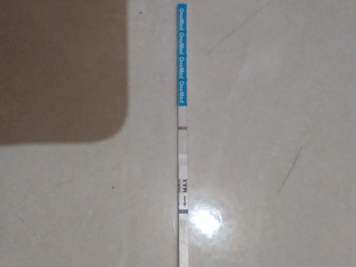 Bunda2 yang sudah pengalaman, ini kira2 positif atau negatif ya? tespek H-1