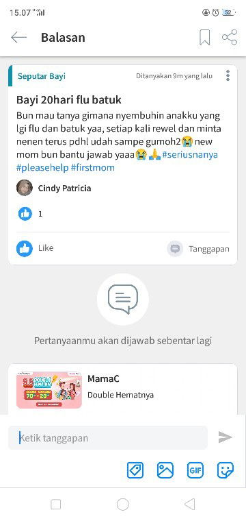 Tolong bantu jawab&solusi nya bunda²😭🙏