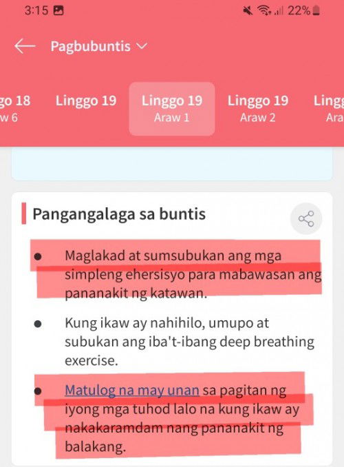 Accurate ng nararamdam ko ngayong 19Weeks