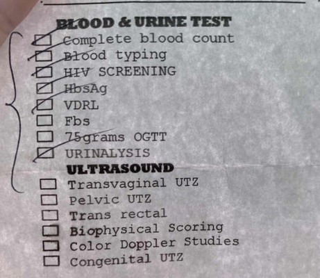 Blood & Urine Test ( Lab test )
