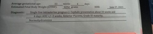 Ask lang normal po ba ito? Grade 3 maturity at 33 weeks. Balik ko sa ob Monday pa worried na