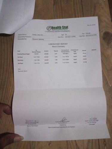 Pabasa Naman po ng results ng OGTT ko po