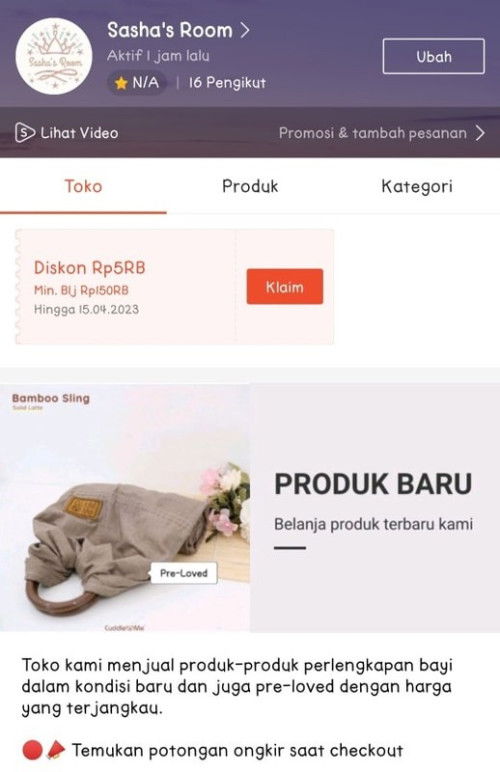 Perlengkapan bayi preloved/baru diskon murah