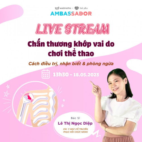 Buổi trò chuyện chủ đề: "Chấn thương khớp vai do chơi thể thao: Cách điều trị, nhận biết & phòng ngừ