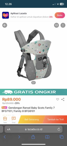 Gendongan ransel