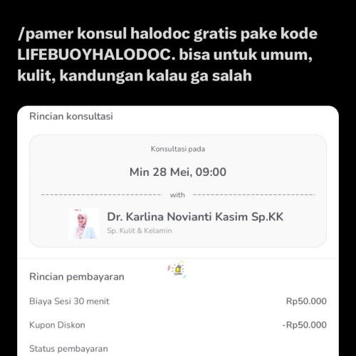 Konsultasi gratis halodoc