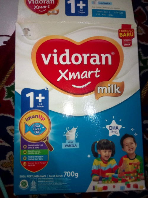Jual susu vidoran xmart milk vanila 1+ 700gr