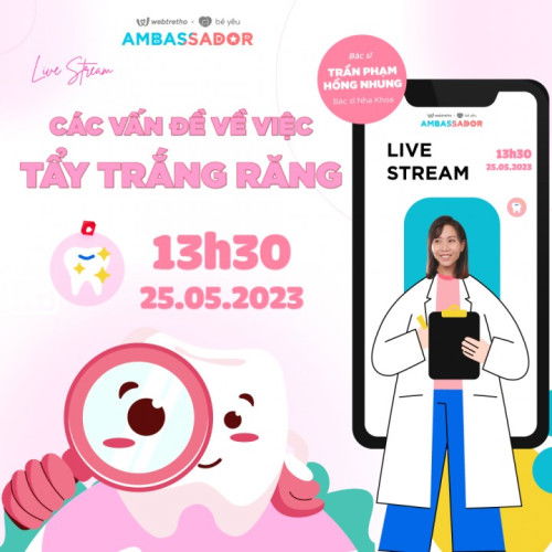 Buổi trò chuyện chủ đề: "Các vấn đề xung quanh việc tẩy trắng răng"