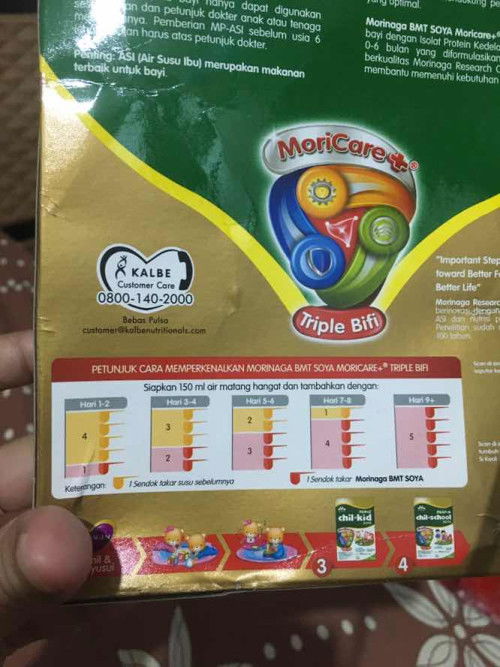 Takaran susu formula morinaga