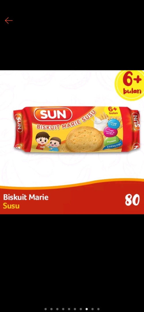 Baby 6bulan boleh dikasih Marie sun sbg finger food nggak bun?