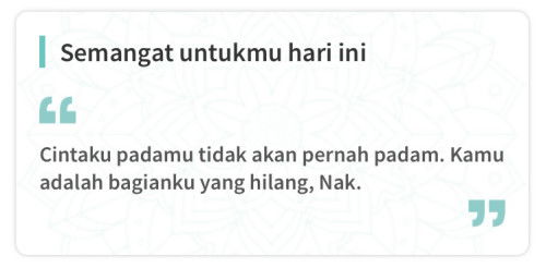 Semangat untuk para Ibu yang kehilangan ☺️