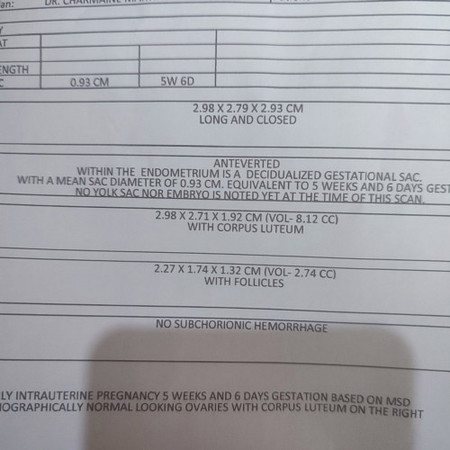 Wala pa pong yolk sac or embryo. Sabi ng OB balik daw after 2 weeks. Okay lang po ba to?
Sana mabuo