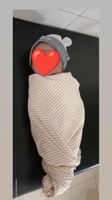 Hpl bidan 22 Mei, Hpl Usg 6 juni , lahir 27 meii.