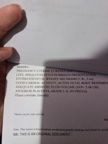 Ano po meaning nang "Anterior Placenta, Grade I-II, No Previa"