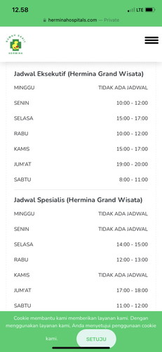 Jadwal RS hermina