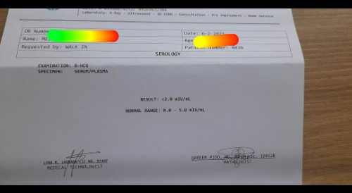 Pabasa naman po nung B HCG RESULT kopo kung ano ibig sabihin