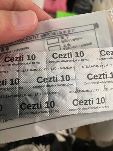 Ubat CETRIZINE 10mg