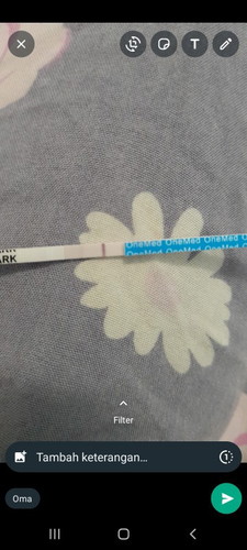 Hamil bukan yaa terlihat samar tapi saya pakai iud