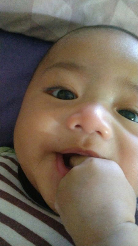 Bayi 3 bulan Tidur pake Empeng