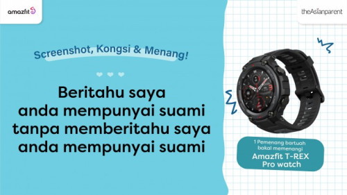 Jom menang hadiah dari Amazfit!