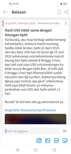 Usia kandungan berbeda antara hpht dan USG