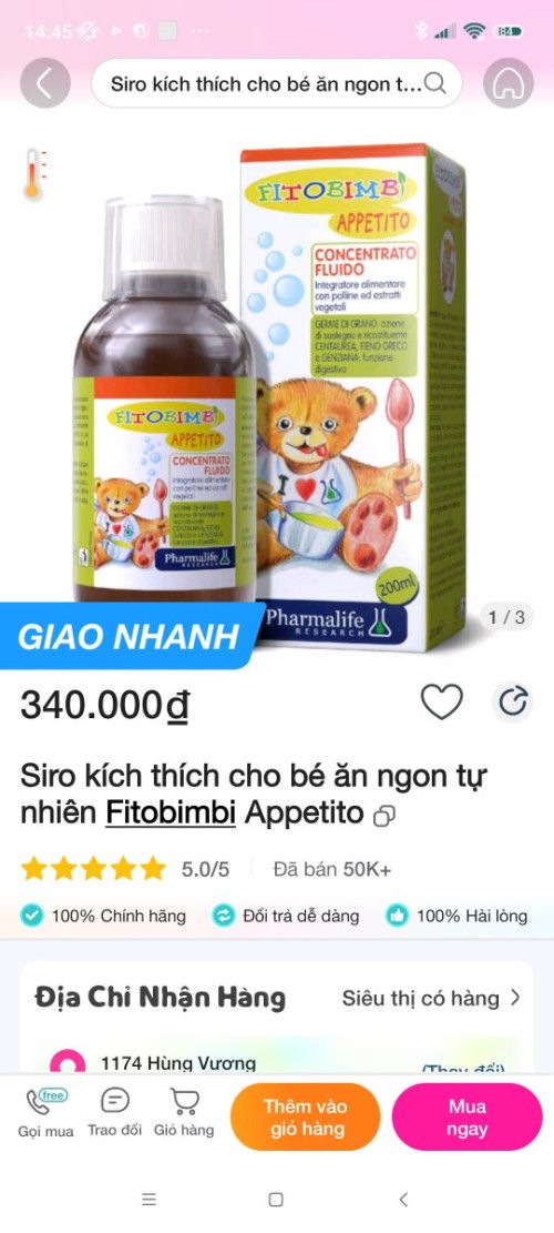 SIRO FITOBIMBI APPETITO