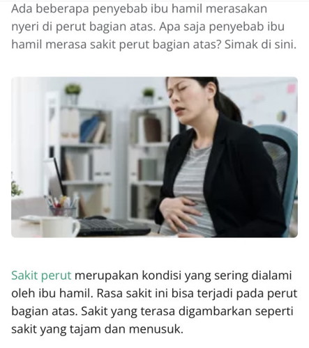 Sakit perut bahagian atas