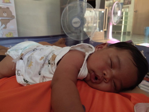 ชอบนอนบนอกแม่