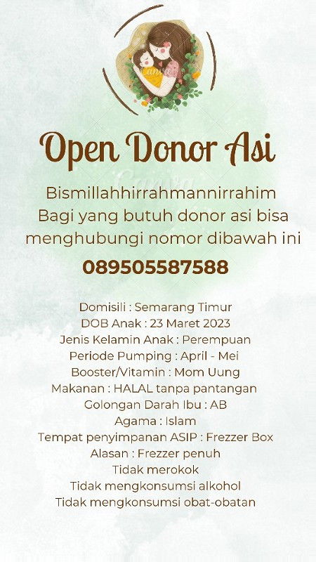 Open Donor ASI area Semarang Timur
