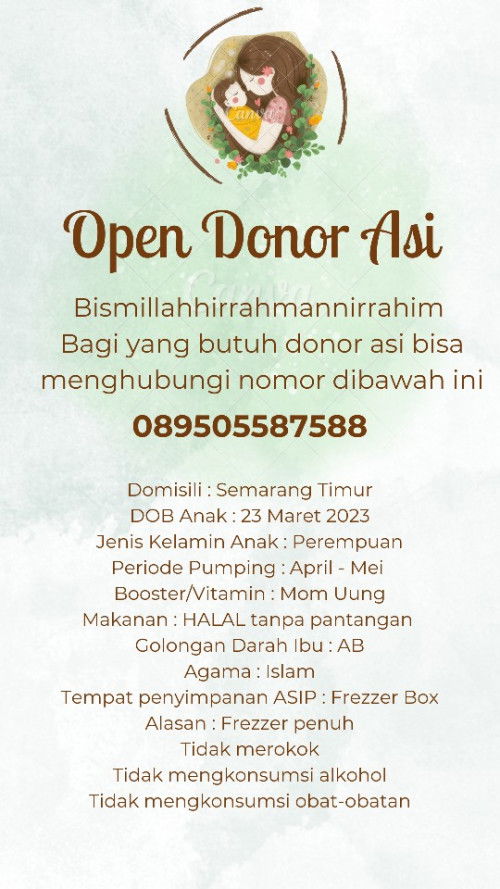 Open Donor Asi area Semarang