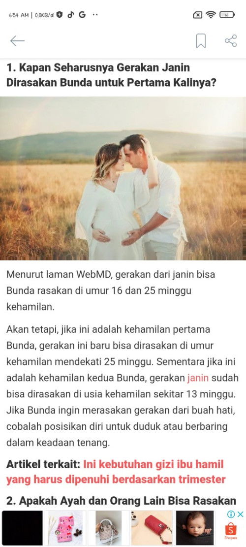 Janin belum gerak padahal kehamilan ke 2