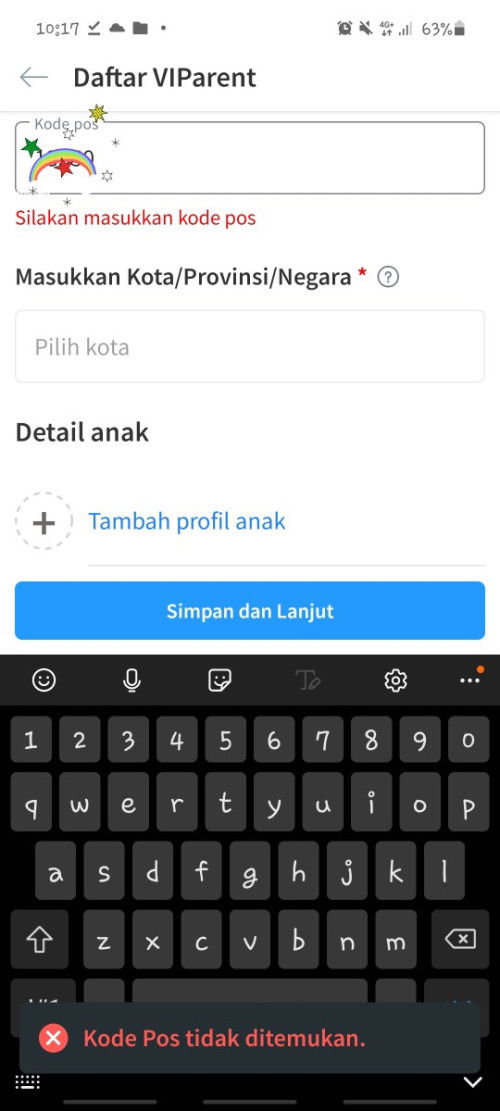 Gak bisa daftar VIP TAP
