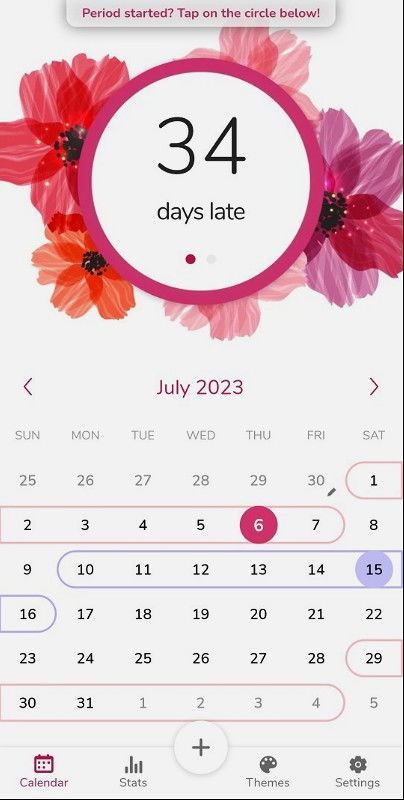 Delay 34days period.. Last period 6/5-12/5