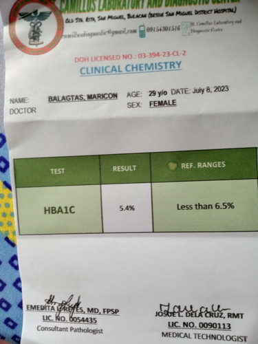 HBAIC RESULTS