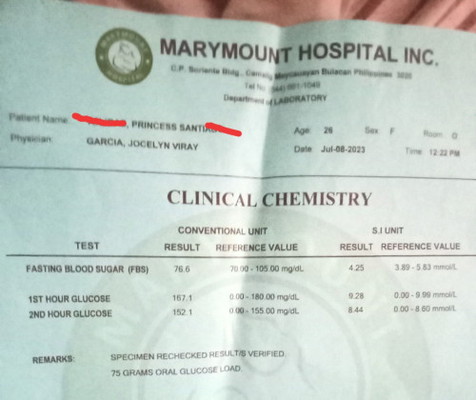 Mataas po ba result ng OGTT ko?