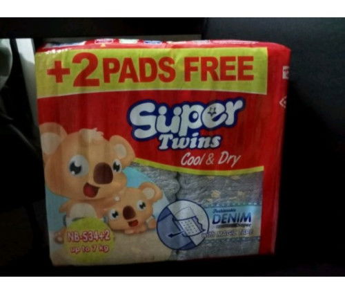 SUPER TWINS NEW BORN TAPE DIAPER